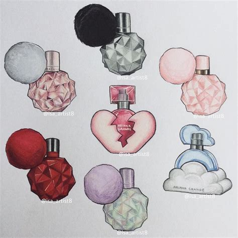 ariana grande perfume drawing.